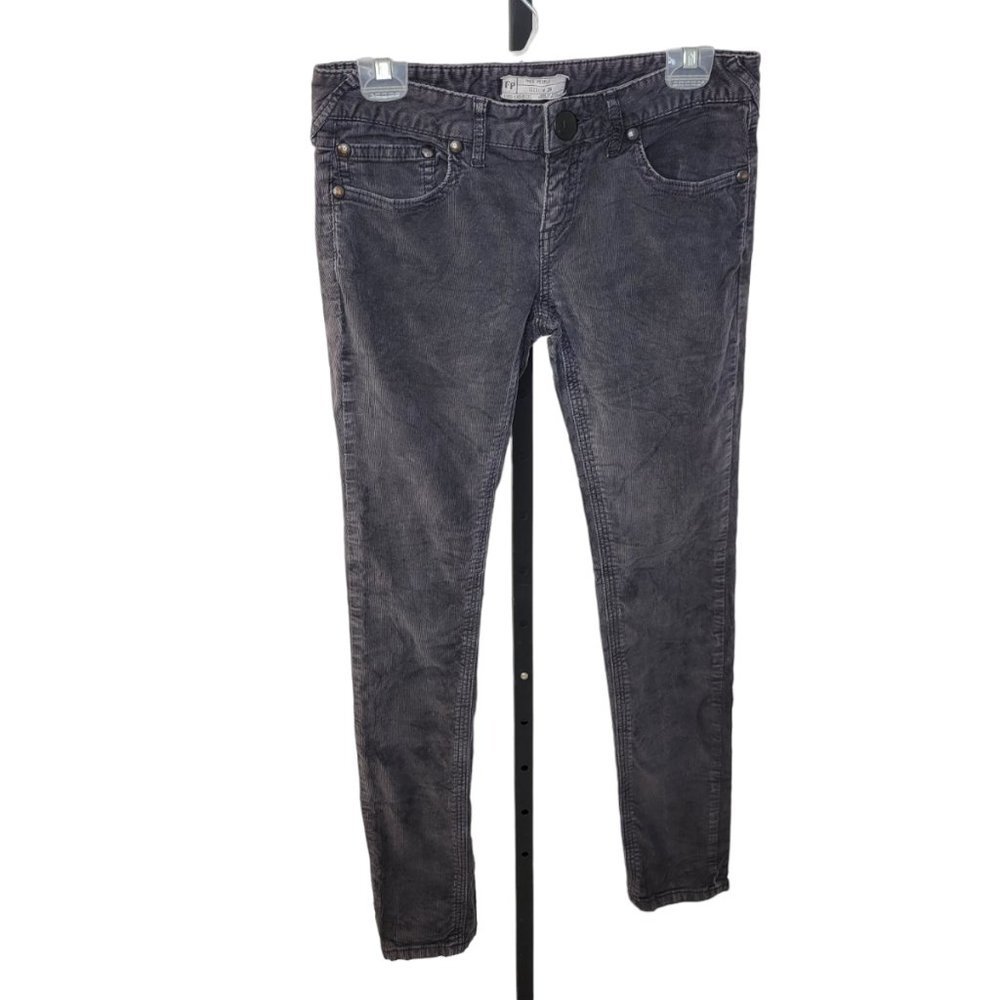 Free People Women's Gray Skinny Corduroy Jeans Size 29